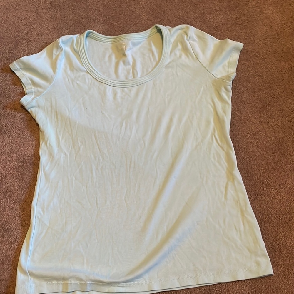 Talbots blue t shirt